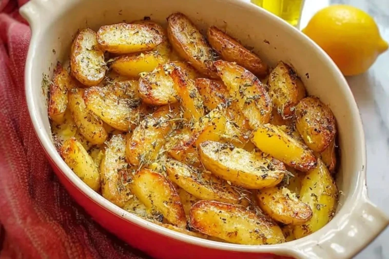 Irresistible Greek Lemon Potatoes