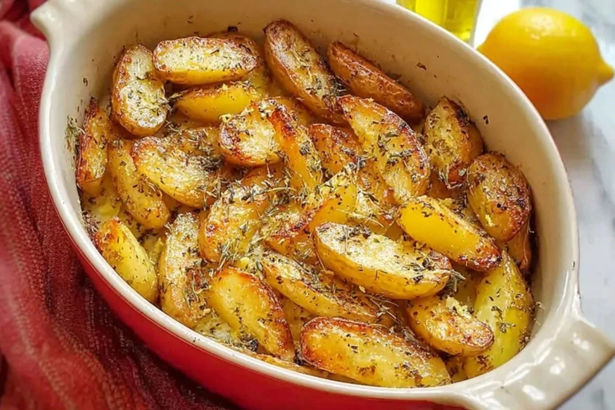 Irresistible Greek Lemon Potatoes