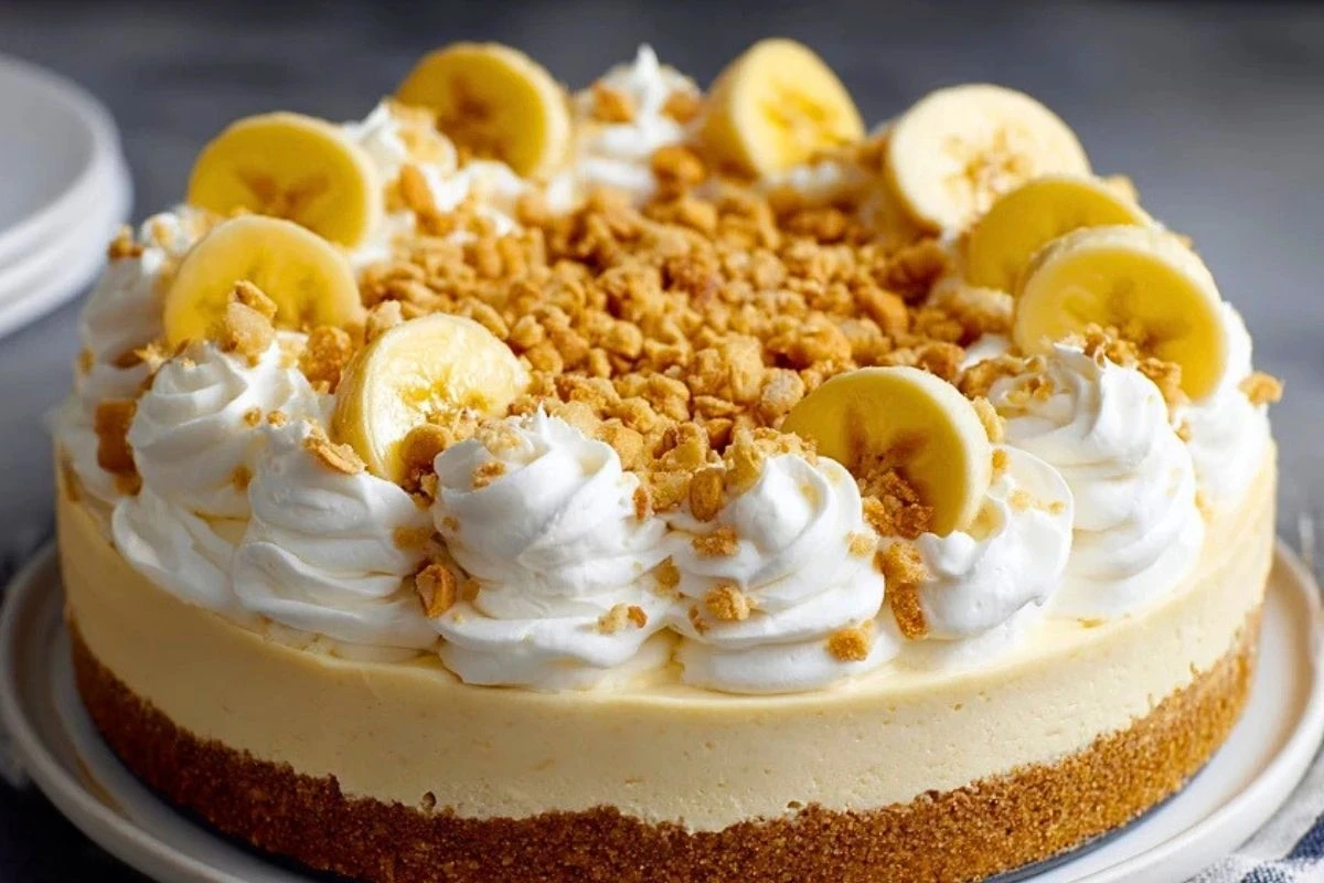 No-Bake Banana Pudding Cheesecake