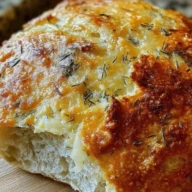 No-Knead Dill Gouda Artisan Bread