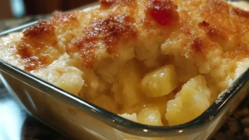 Pineapple Cream Cheese Cobbler