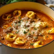 Rich Lasagna Soup With Tortellini