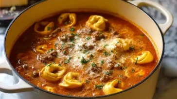 Rich Lasagna Soup With Tortellini