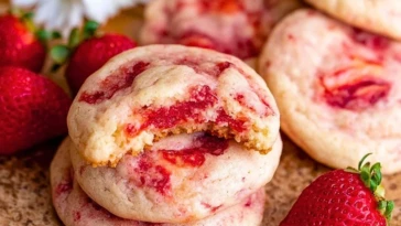 Strawberry Cheesecake Cookies