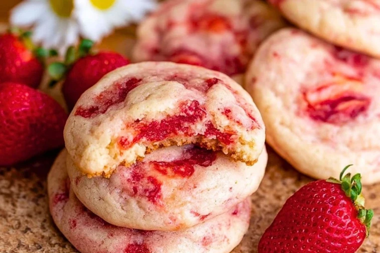 Strawberry Cheesecake Cookies