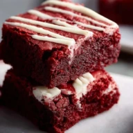 The Best Fudgy Red Velvet Brownies