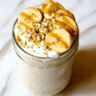 Banana Cream Pie Protein Overnight Oats