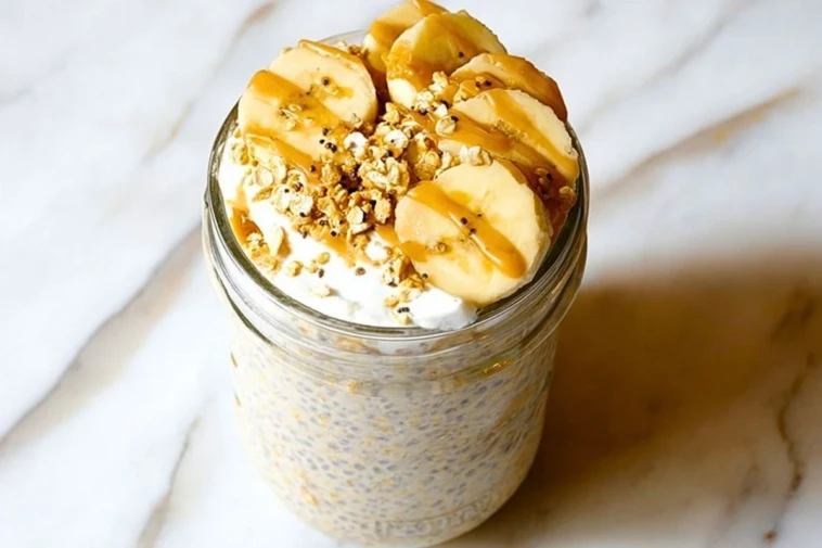 Banana Cream Pie Protein Overnight Oats