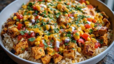 Comforting One-Pot Cheesy Southwest Chicken & Rice