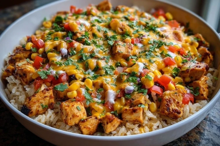 Comforting One-Pot Cheesy Southwest Chicken & Rice