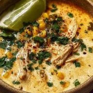 Creamy Chicken Poblano Soup