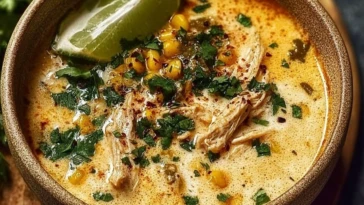 Creamy Chicken Poblano Soup