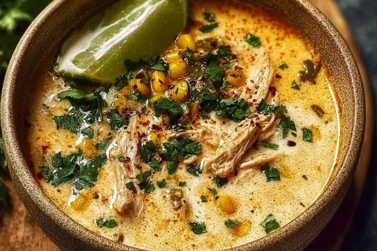 Creamy Chicken Poblano Soup