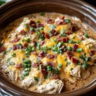 Creamy Crockpot Chicken with Cream Cheese
