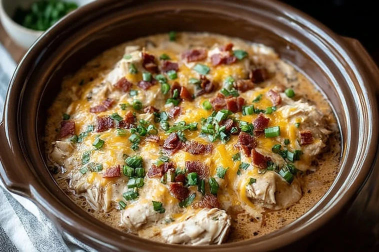 Creamy Crockpot Chicken with Cream Cheese