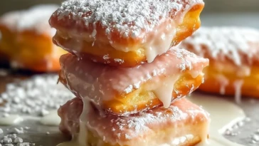 Glazed Buttermilk Beignet Squares