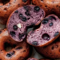 Homemade Blueberry Bagels