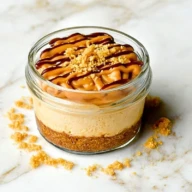 Peanut Butter Cottage Cheese Cheesecake Cups