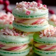 Peppermint Macarons