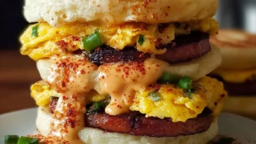 Spicy Chipotle Egg Breakfast Sandwiches