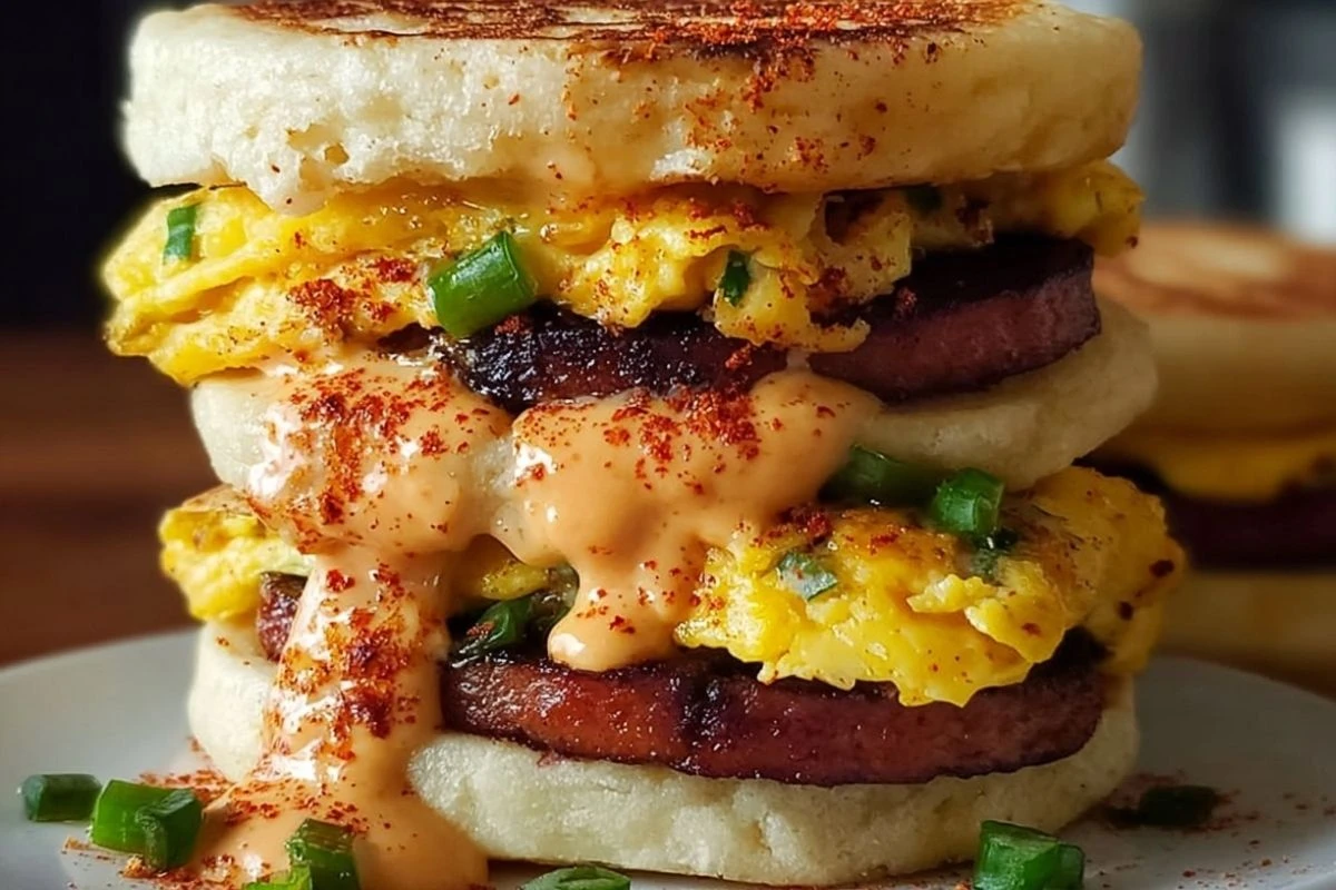 Spicy Chipotle Egg Breakfast Sandwiches