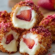 Strawberry Crunch Cheesecake Bites