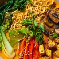 Vegan Thai Red Curry Ramen