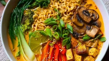 Vegan Thai Red Curry Ramen