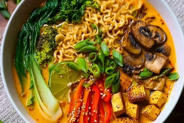 Vegan Thai Red Curry Ramen
